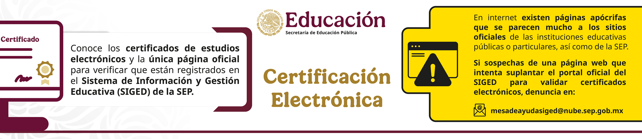 Información sobre sitios apócrifos
